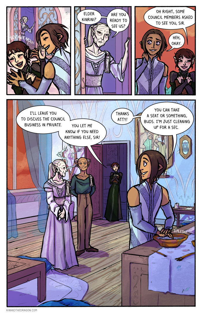 Once they reach a certain age, not even the elegant elven race is immune to the grandpa-pants phenomenon